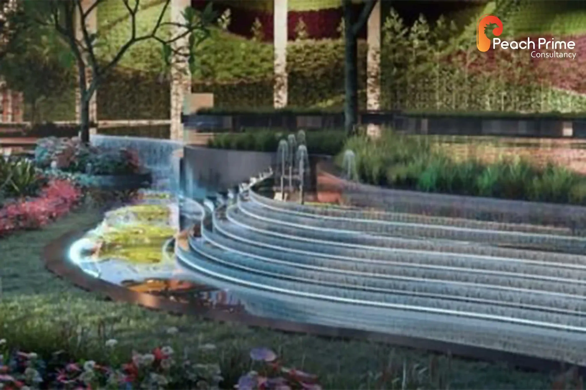 Architecture Fountain at Mohali