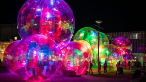 Interactive Bubble Light Rooms