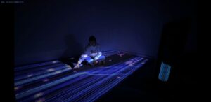 Interactive Floor Motion Responsive Zone