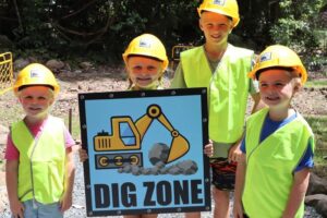 Kids Excavator Play Zone 4 Skill Progression Excavator Arena