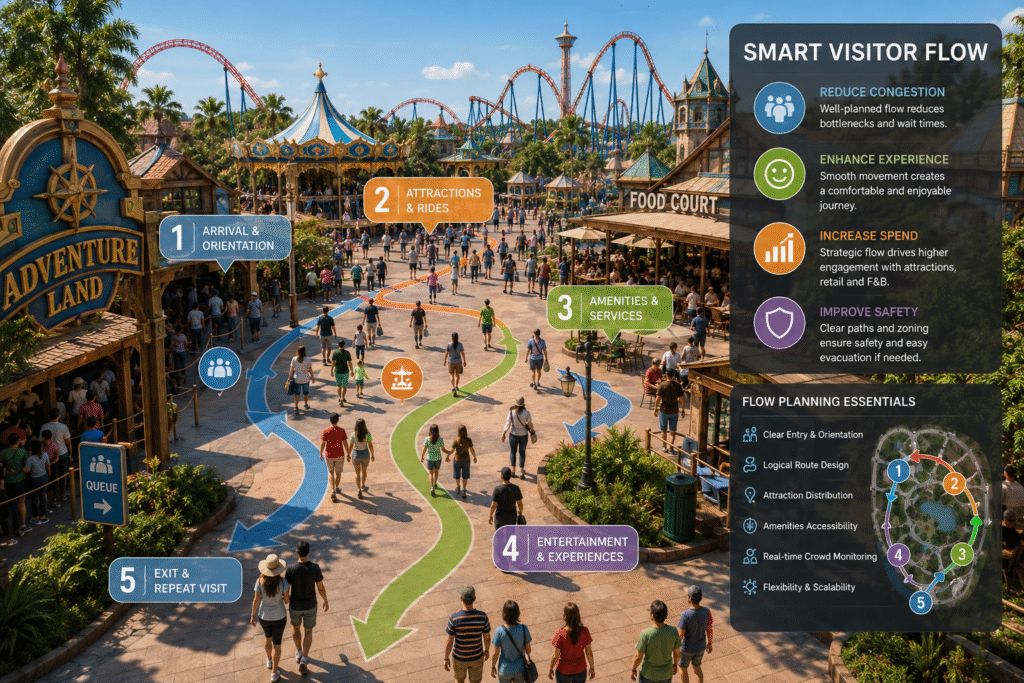Visitor Flow in Attractions