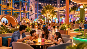 Family Fun at the Indoor Food Hall