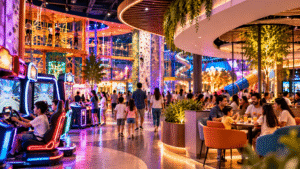 Vibrant Family Entertainment Arcade